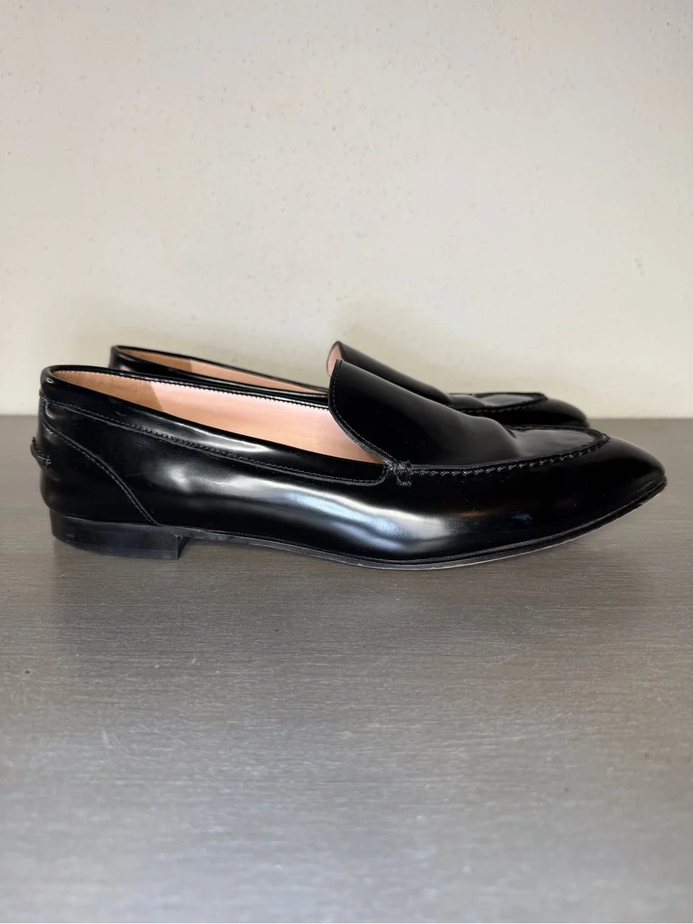 J.Crew Men's Italian Fine Leather Spazzolato Loafers Slip On Dress Shoes Size 12